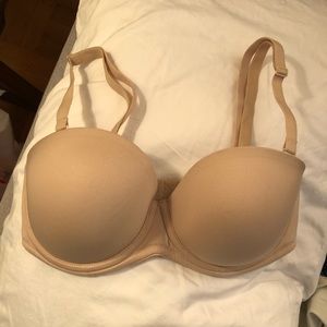 Nude strapless bra (straps detachable)